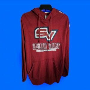 Pel-Athletic Saginaw Valley Cardinal Hoodie Size  M‎ Red (Y27)
